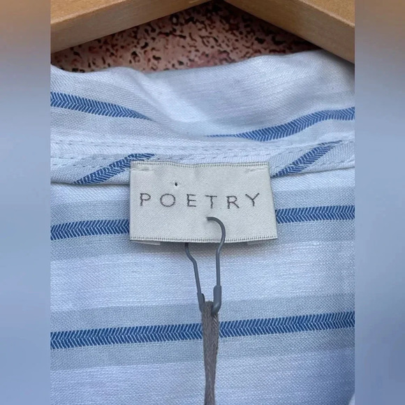 POETRY STRIPE BUTTON THROUGH SHIRT SIZE 8 - Picture 5 of 14